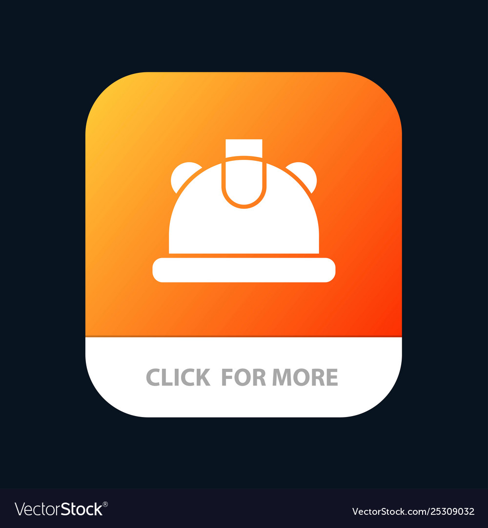 Building construction helmet mobile app button