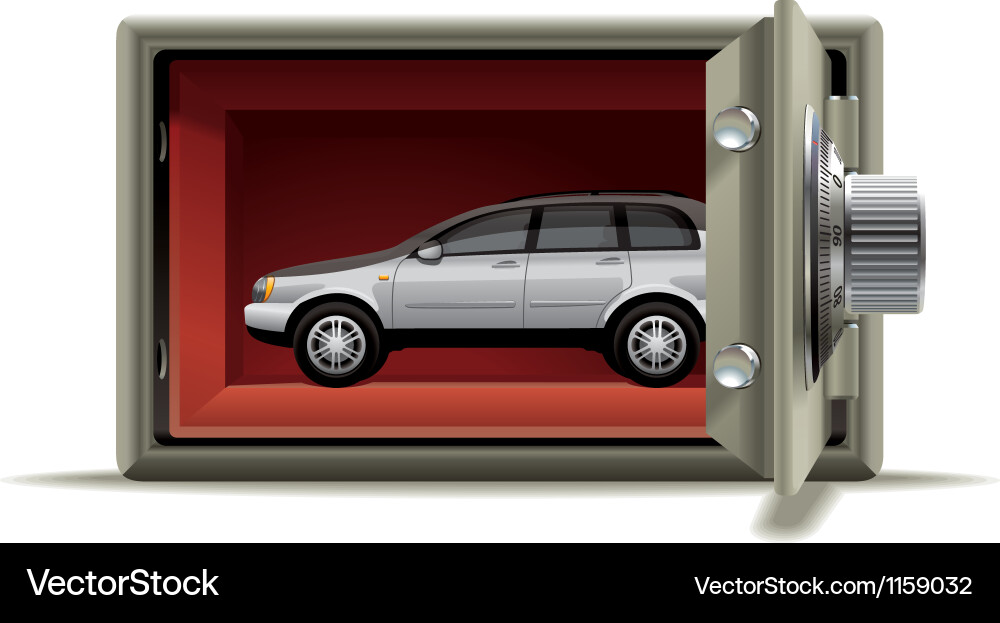 Car protected Royalty Free Vector Image - VectorStock