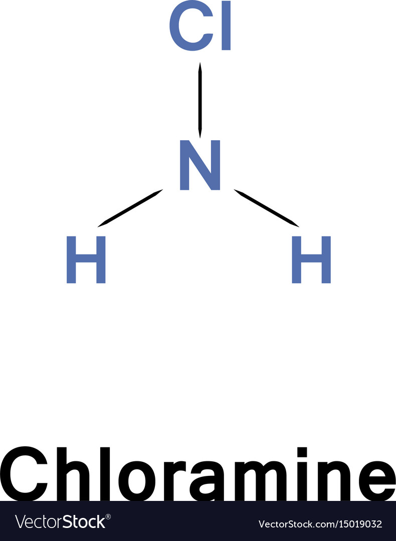 Chloramines are derivatives of ammonia Royalty Free Vector