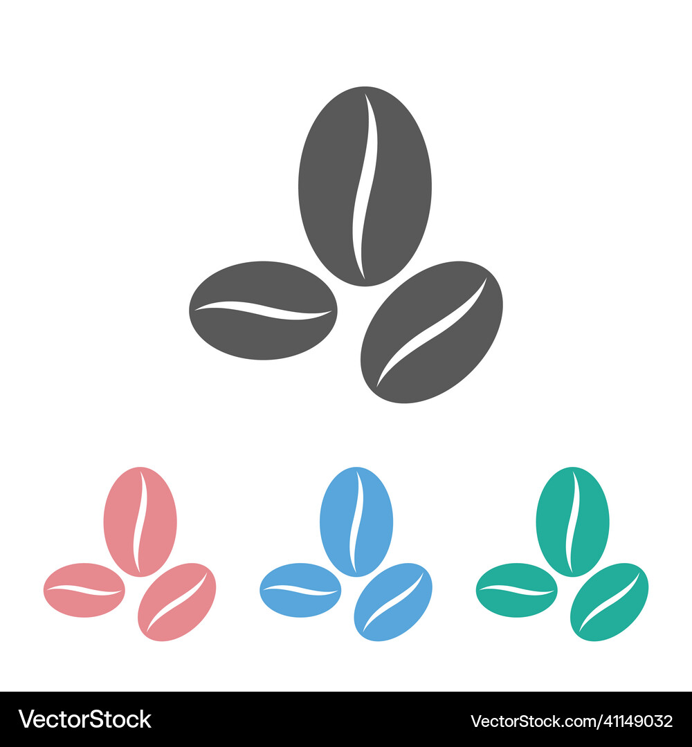 Coffee bean icon Royalty Free Vector Image - VectorStock