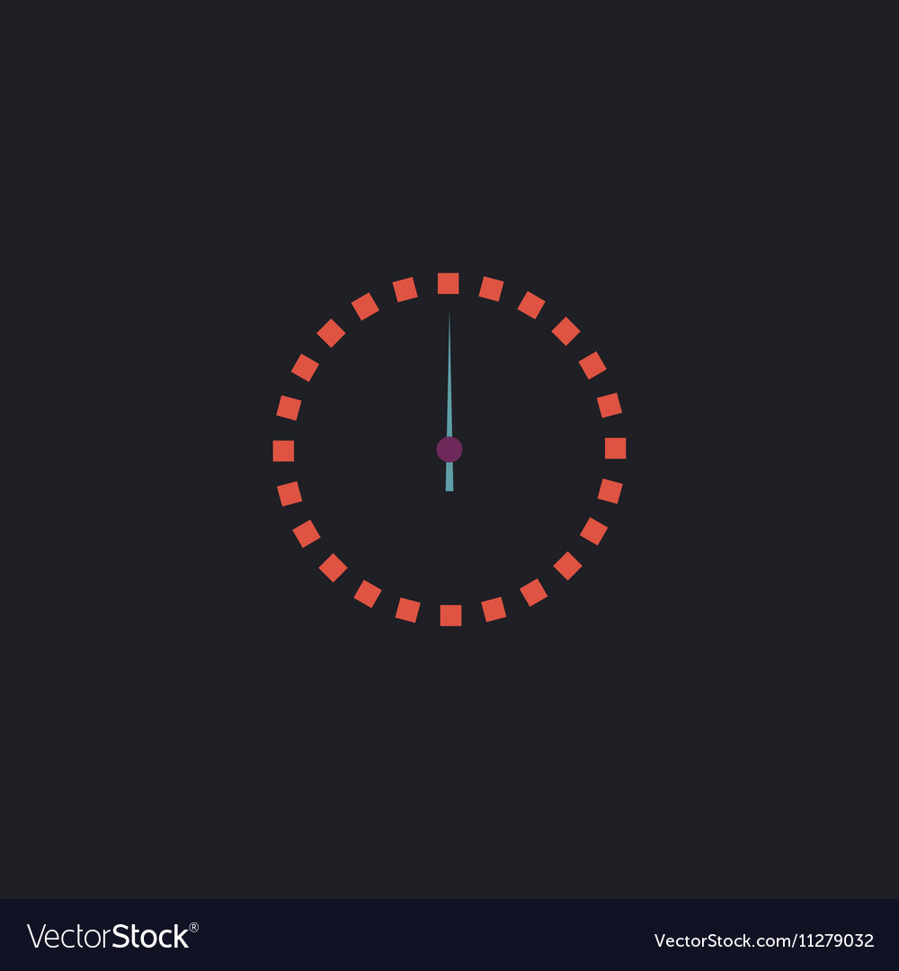 Dial clock computer symbol