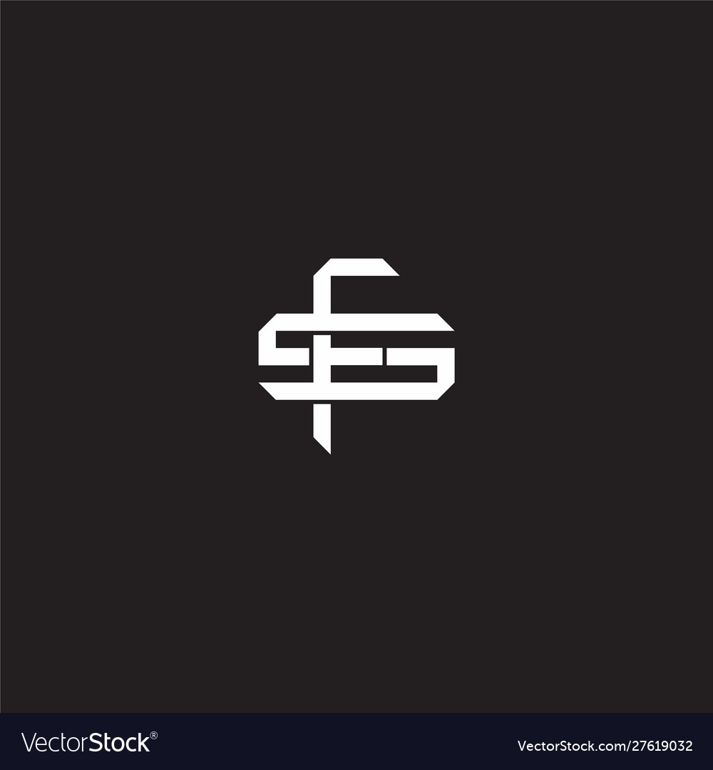 Fs initial letter overlapping interlock logo