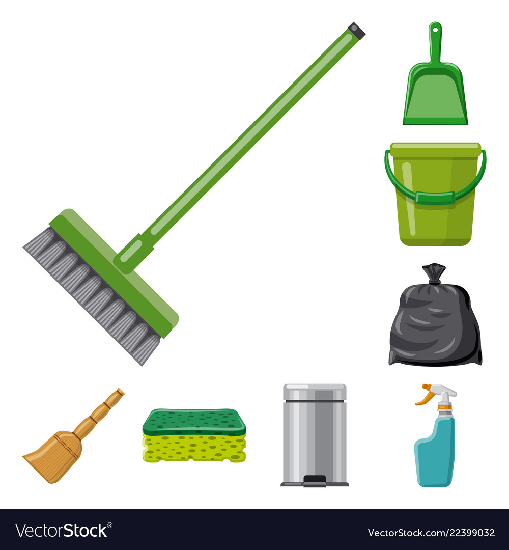 Isolated object of cleaning and service icon Vector Image Isolated object of cleaning and service icon