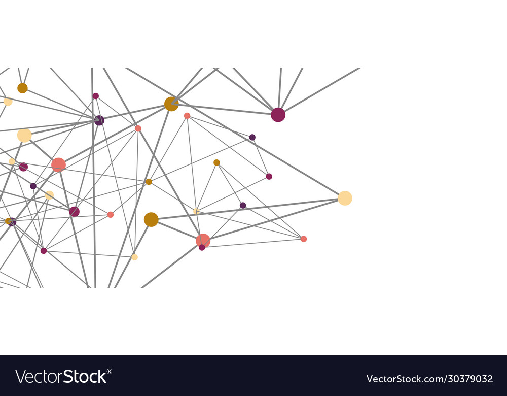 Line points connections triangular technology