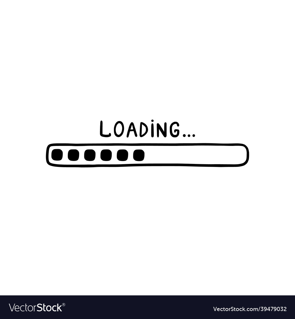 Loading status and progress bar