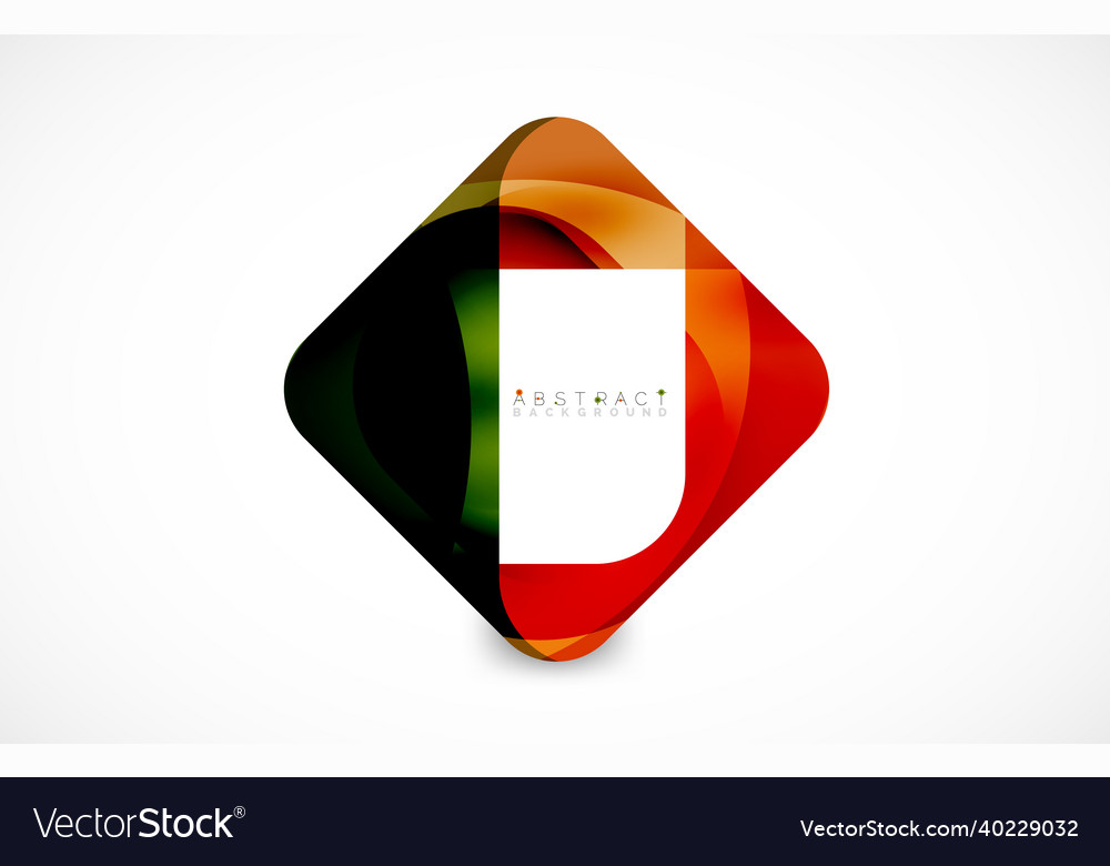 Minimal background abstract square shape vector image Minimal background abstract square shape