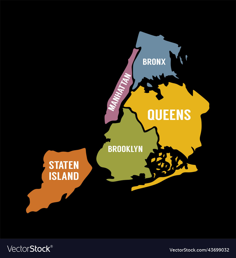 New york city map with best quality Royalty Free Vector