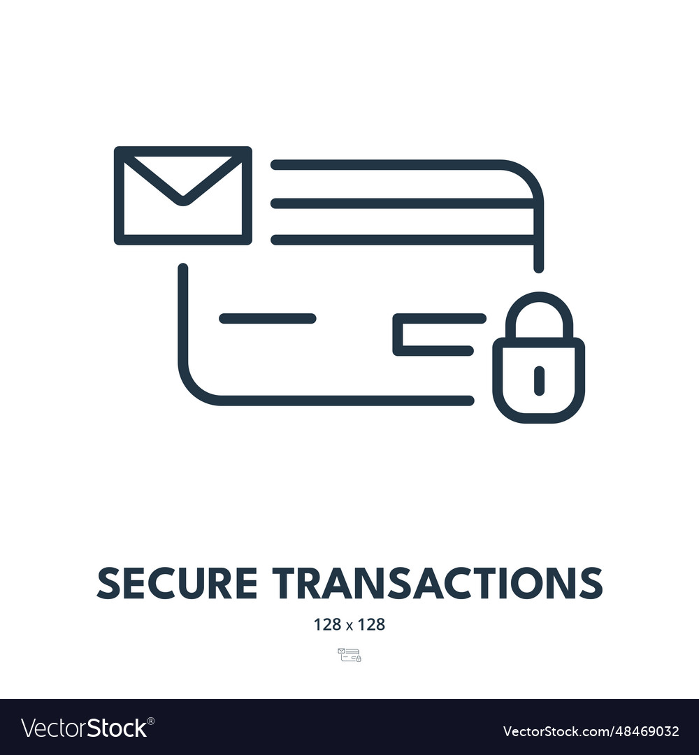 Secure transactions icon banking payment