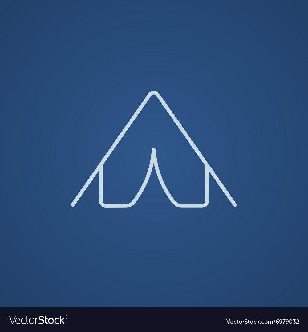 Tent line icon