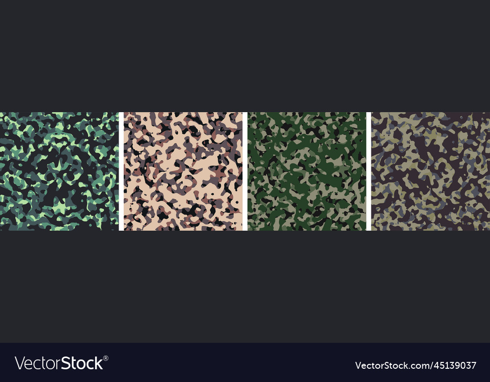 4 camouflage background set pattern design