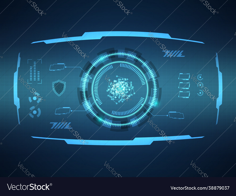Futuristic HUD Interface Display