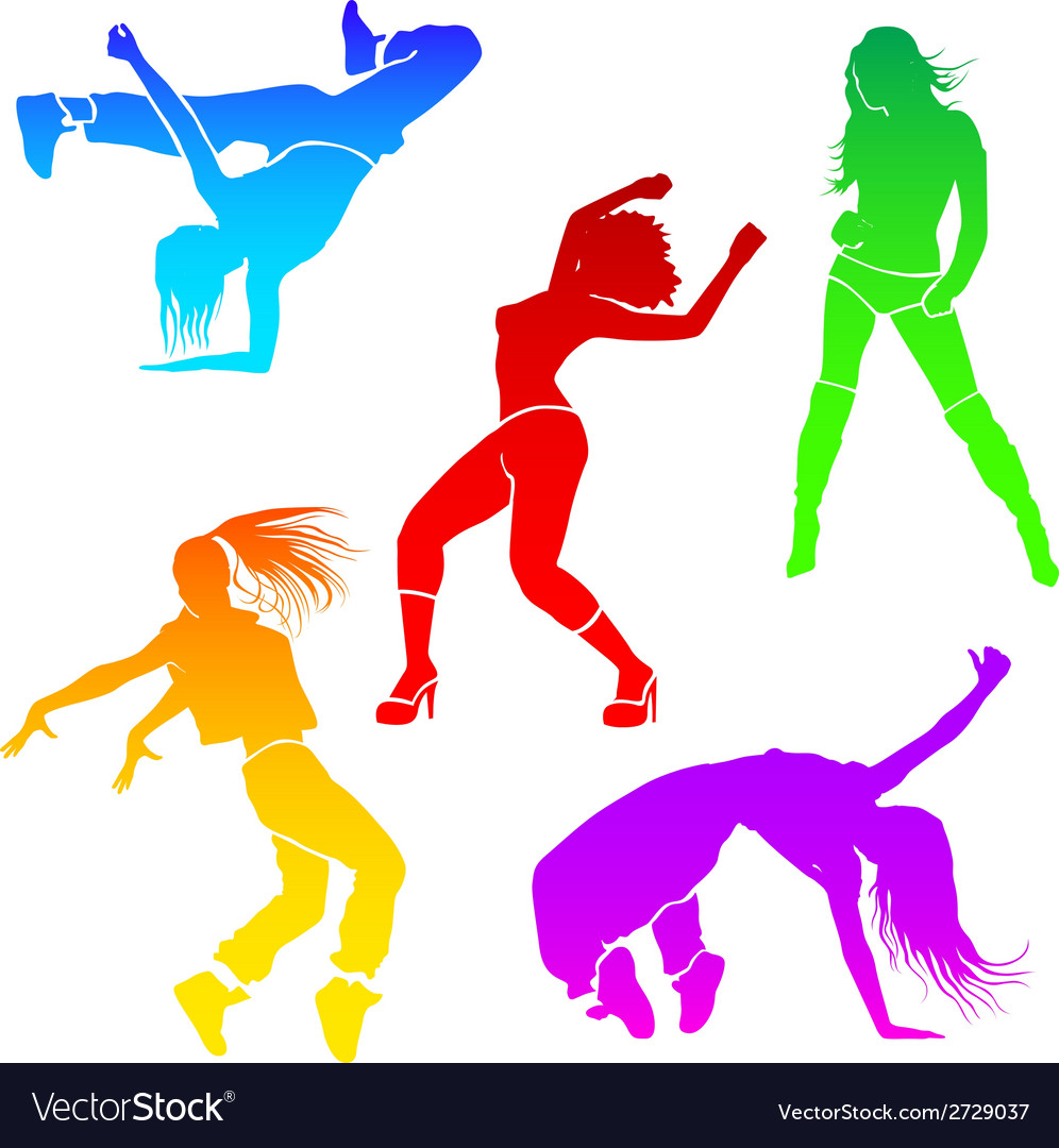 Girl dance Royalty Free Vector Image - VectorStock