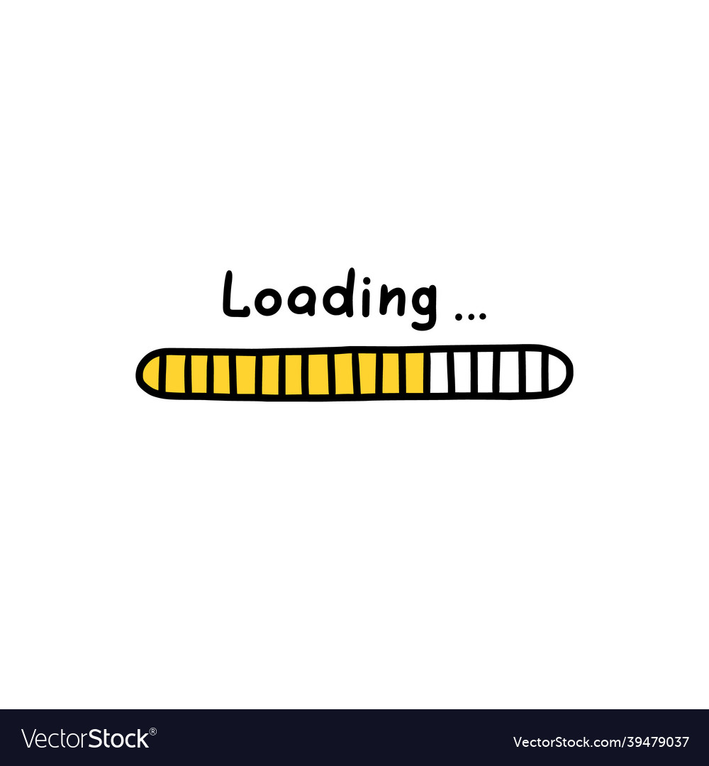 Loading status and progress bar