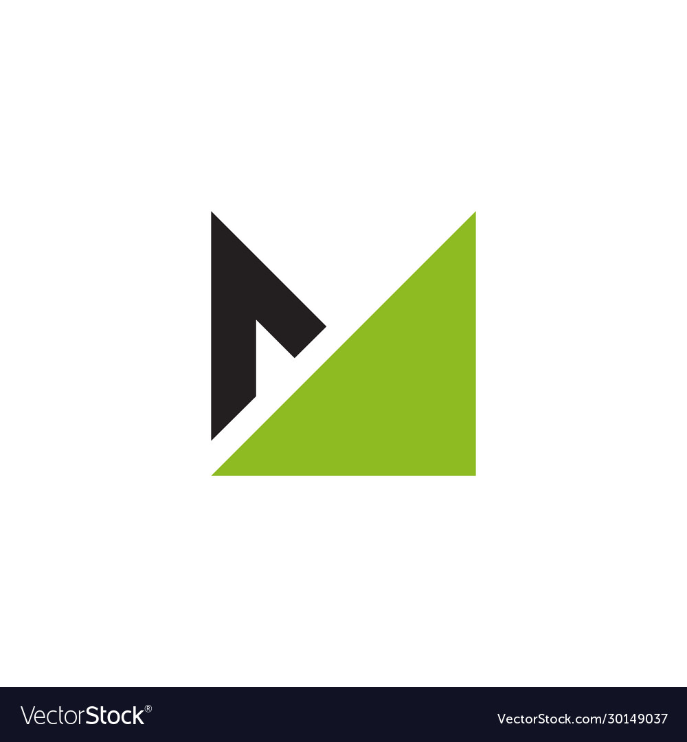 M letter logo design template