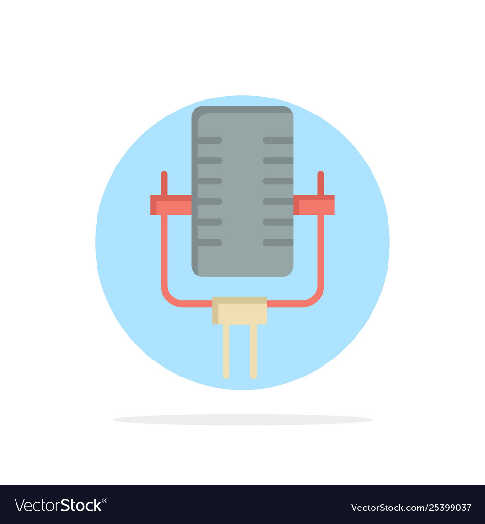 Microphone multimedia record song abstract circle vector image Microphone multimedia record song abstract circle