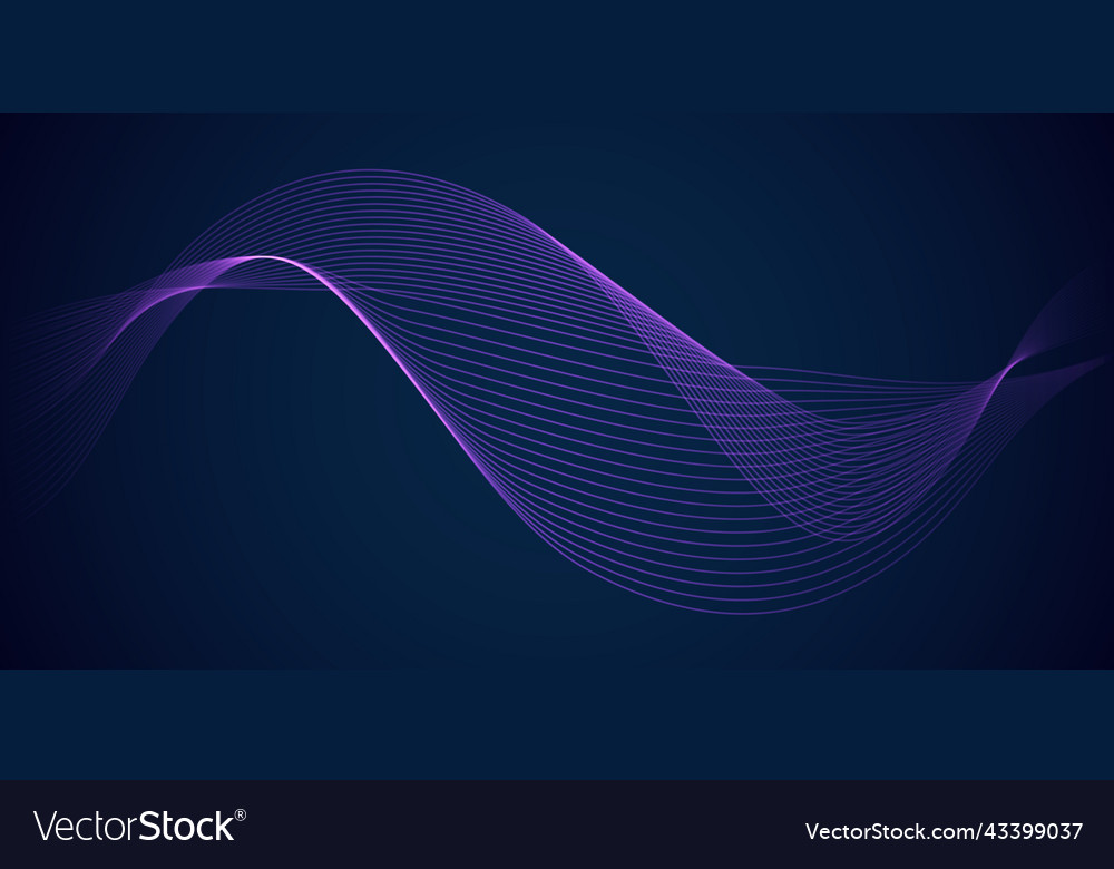 Music wave abstract background curve lines shape