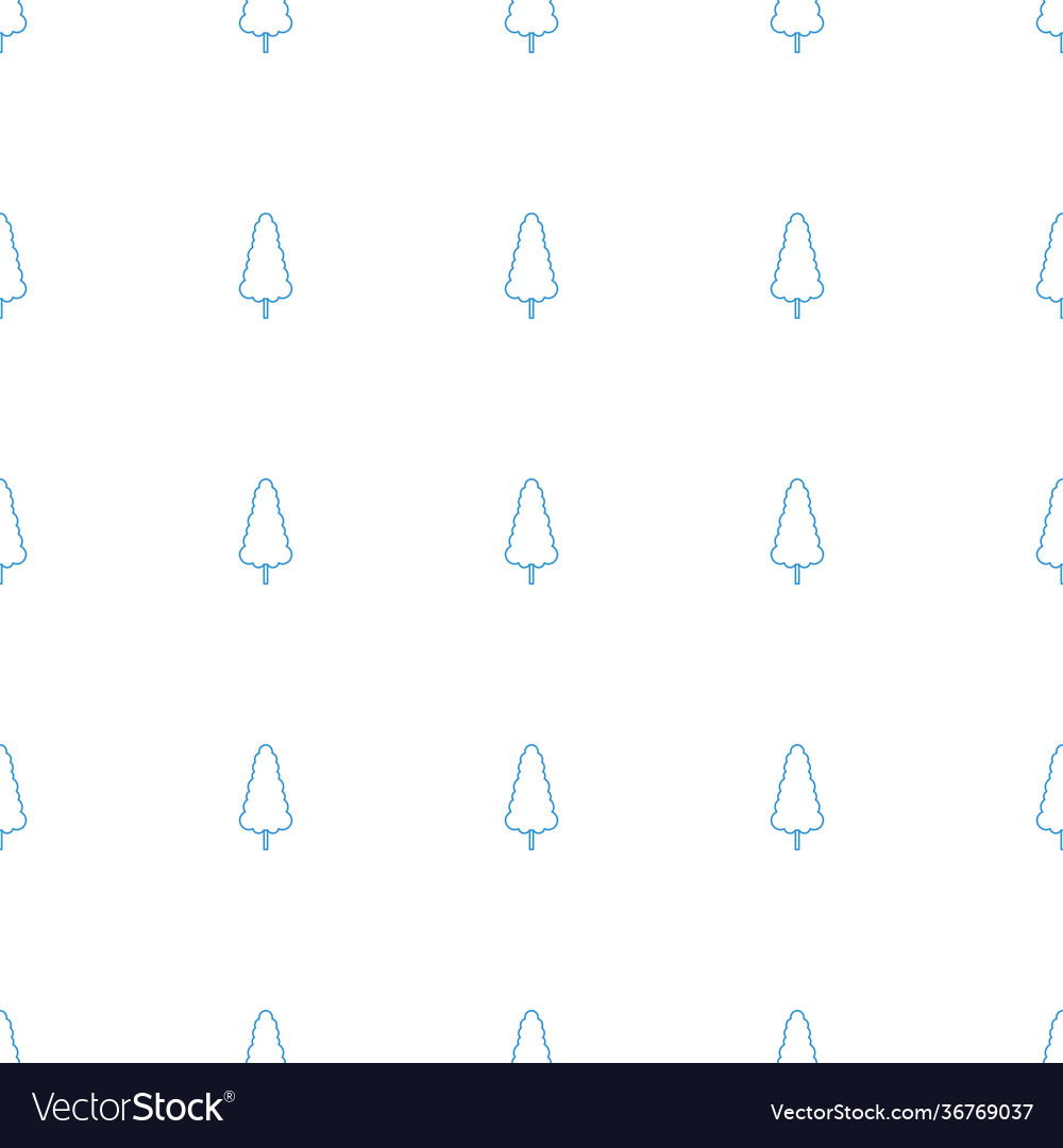 Pine tree icon pattern seamless white background