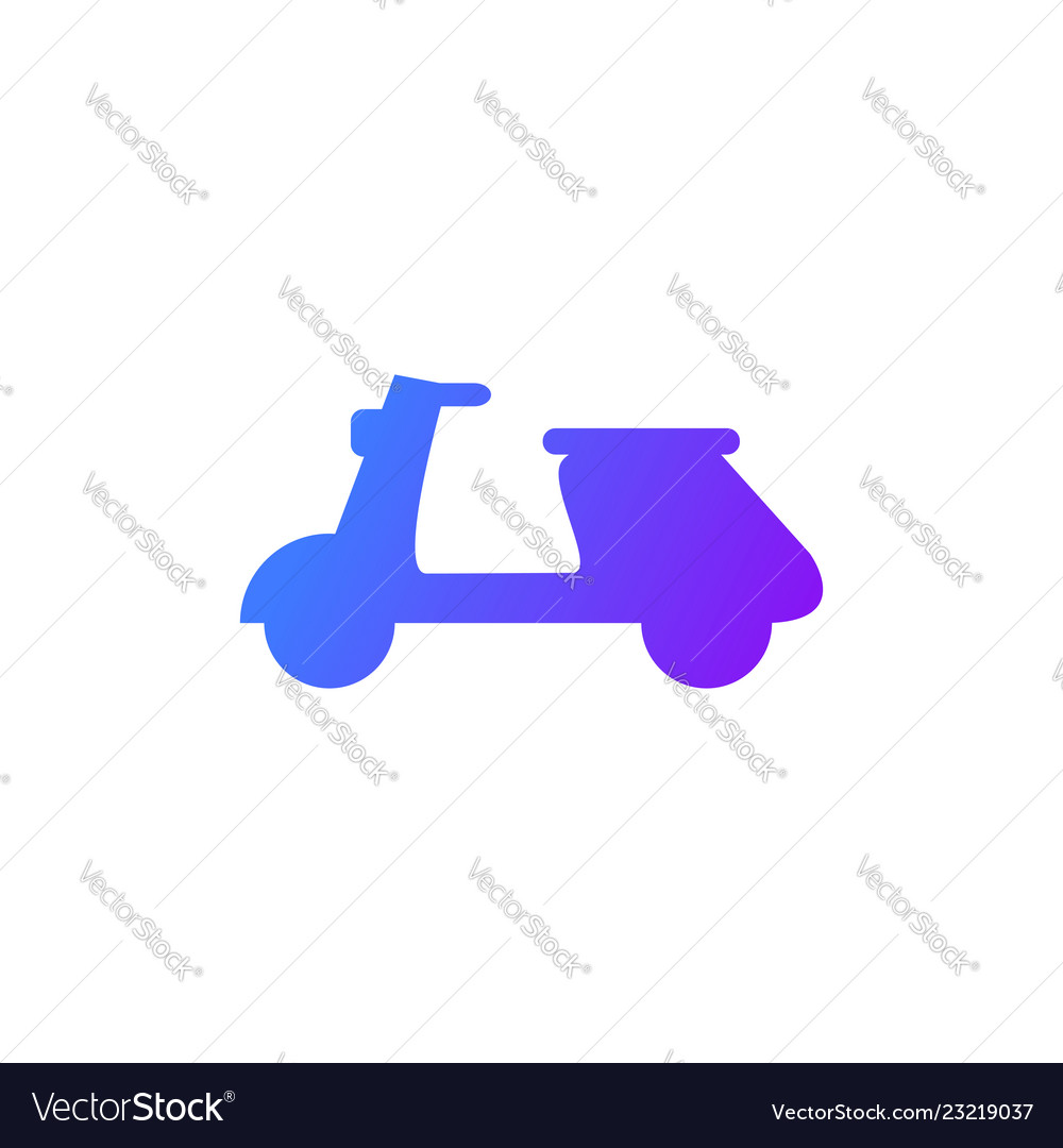 Scooter delivery icon