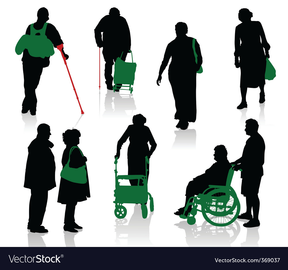 Senior Citizens Silhouette