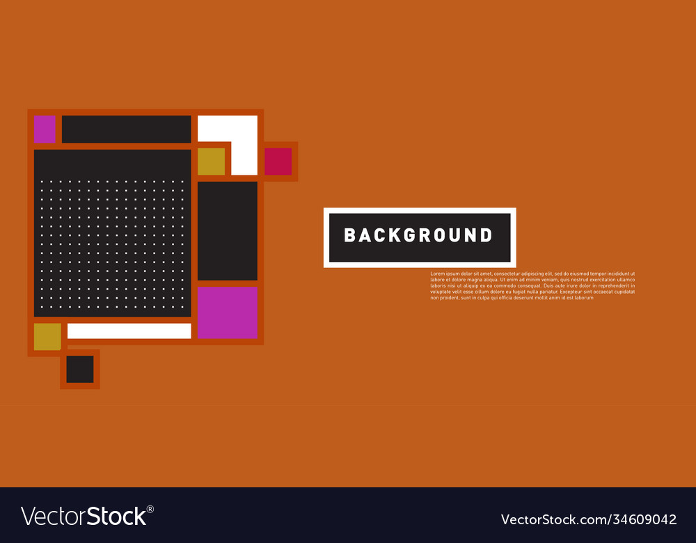 Abstract colorful rectangle background for banner Vector Image Abstract colorful rectangle background for banner
