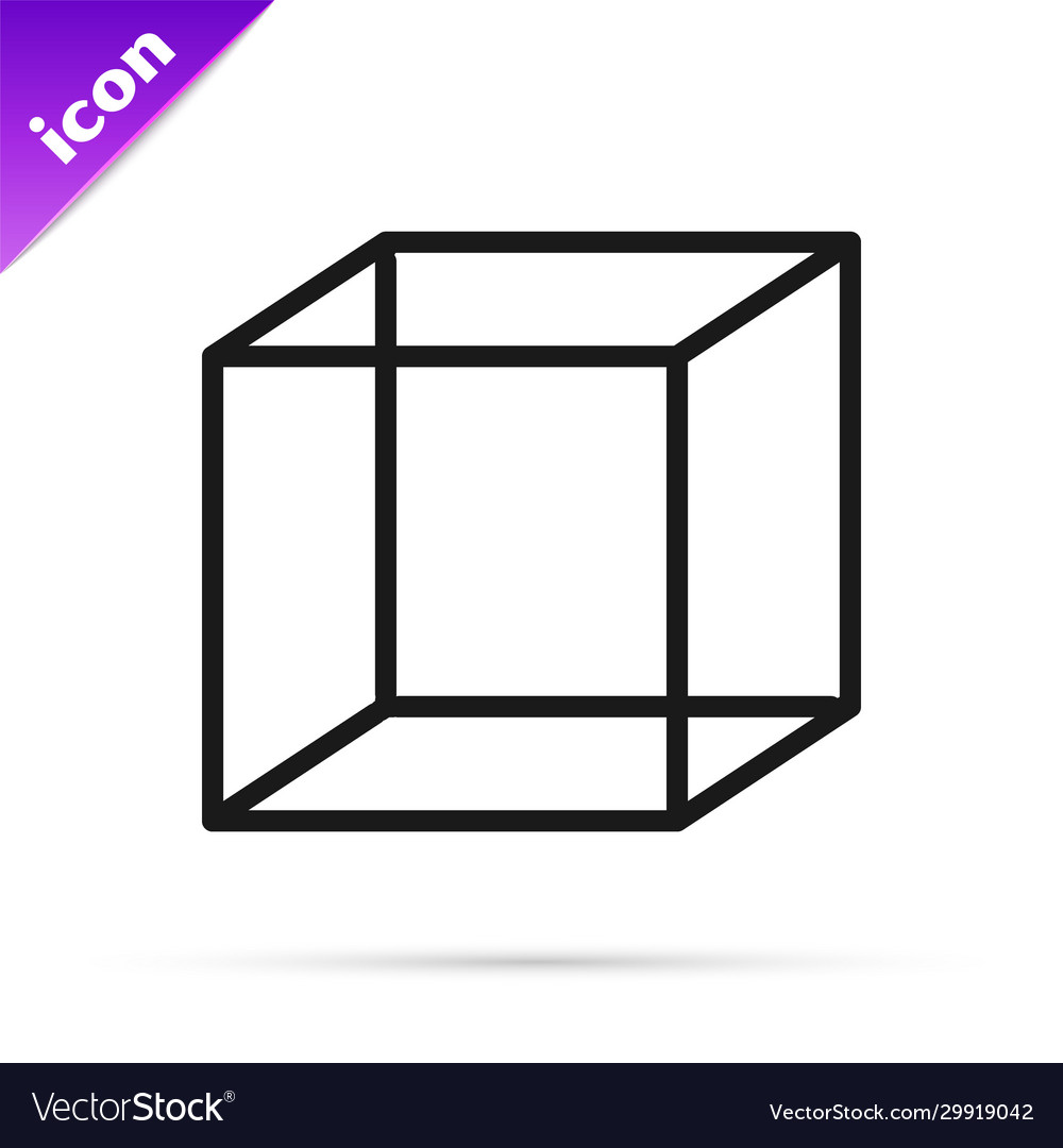Black line function mathematical symbol icon vector image Black line function mathematical symbol icon