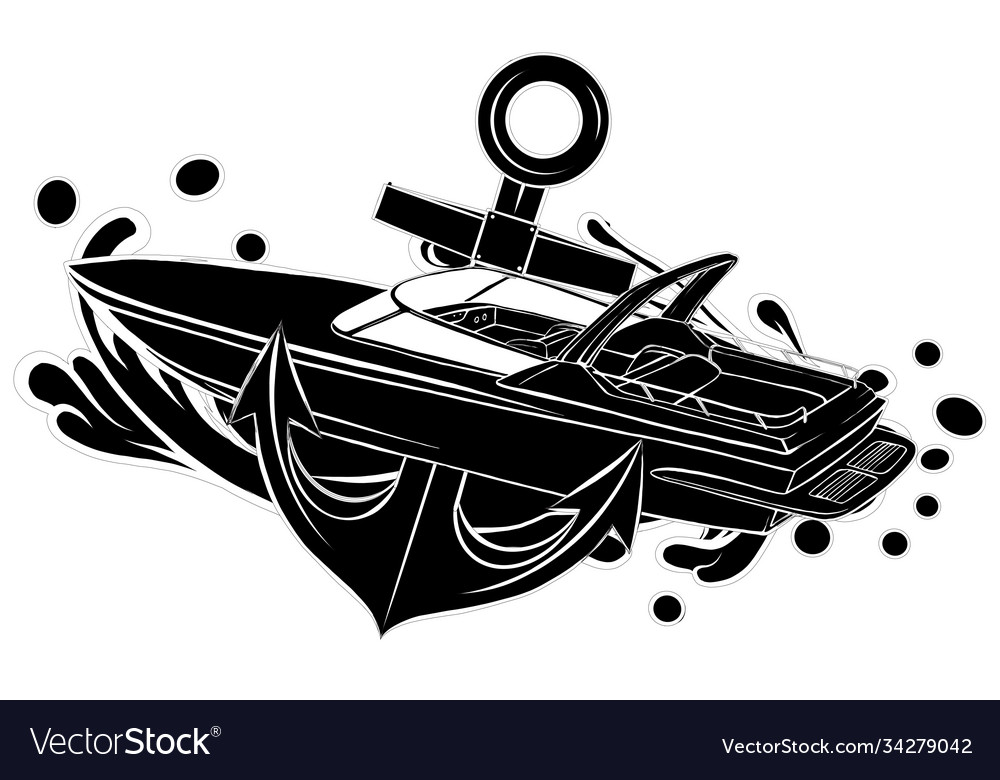 Speed boat Cut Out Stock Images & Pictures - Alamy