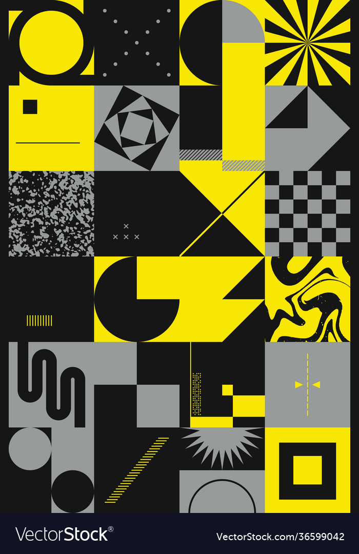 Brutalist design abstract pattern