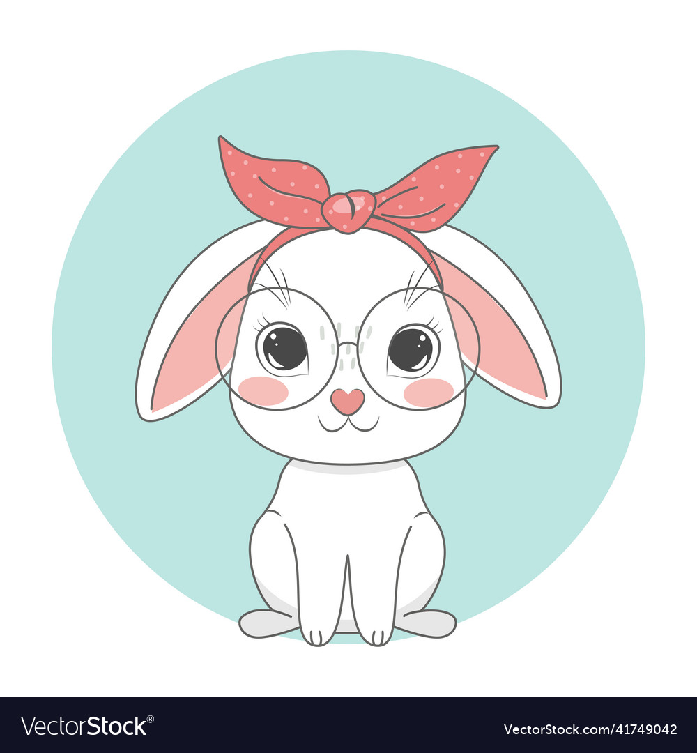 Cute easter bunny spring holiday