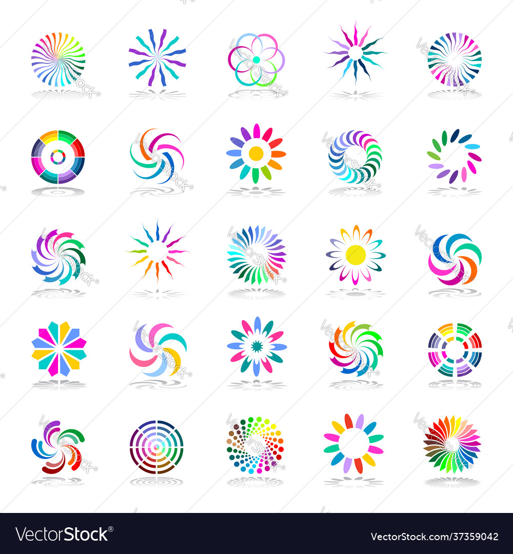 Design elements set vector image Design elements set