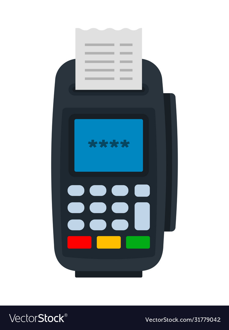 Electronic terminal with a check device