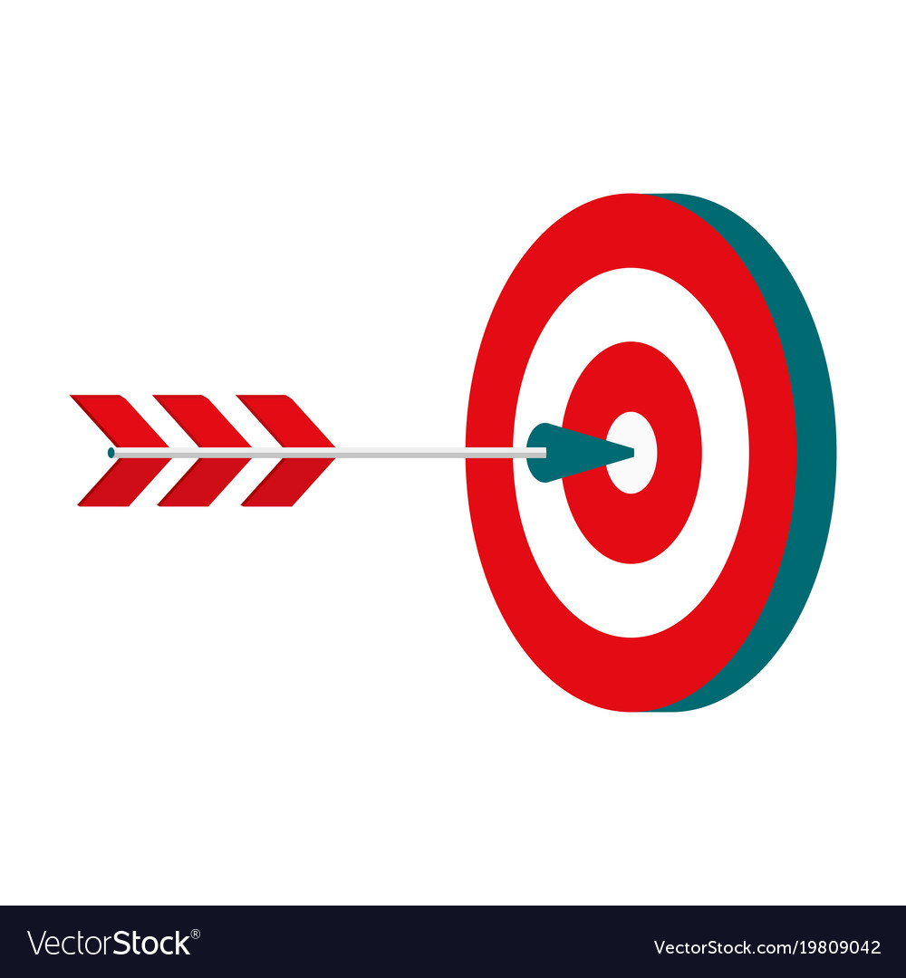 Download Goal flat icon Royalty Free Vector Image - VectorStock