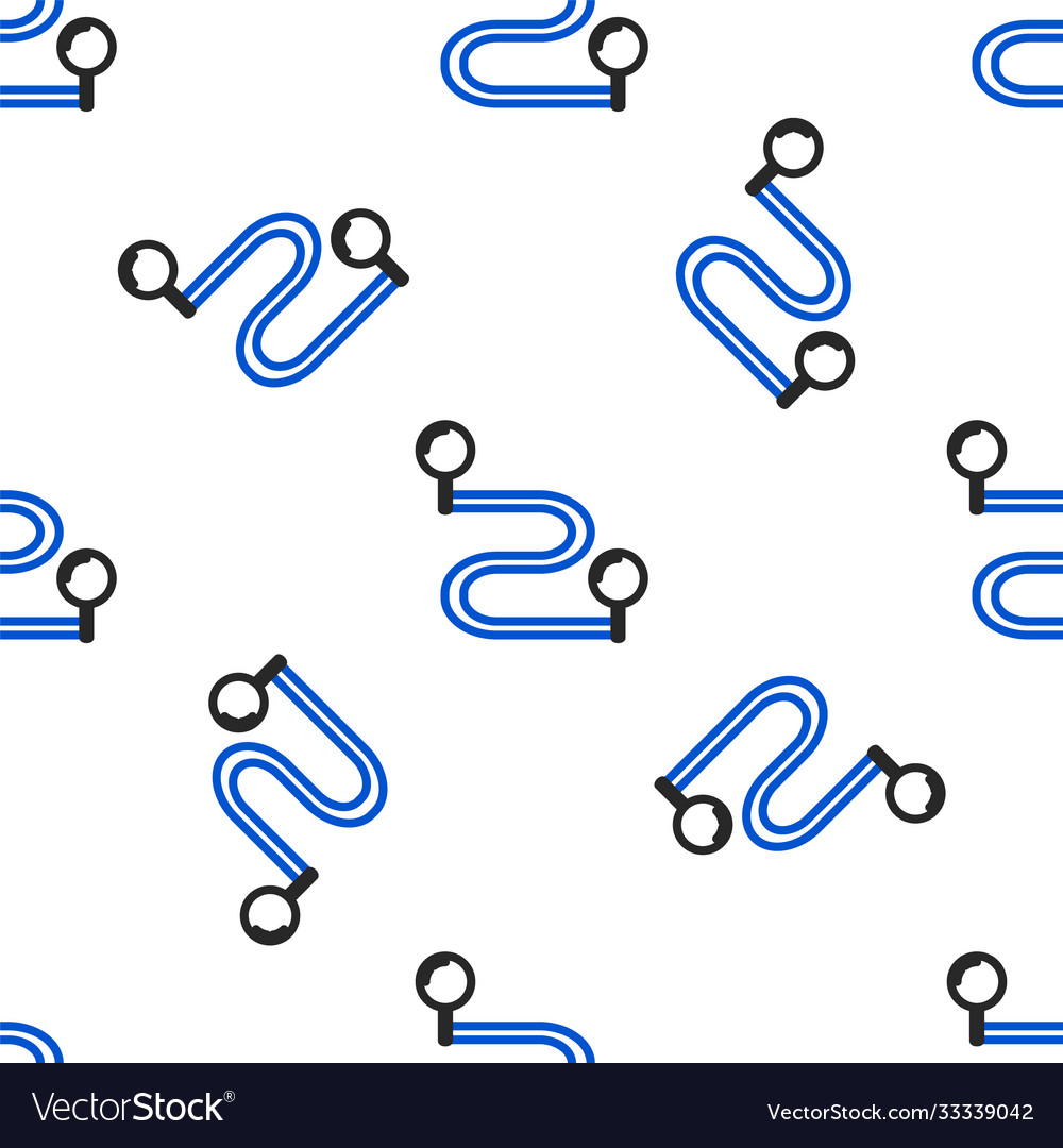 Line route location icon isolated seamless pattern vector image Line route location icon isolated seamless pattern