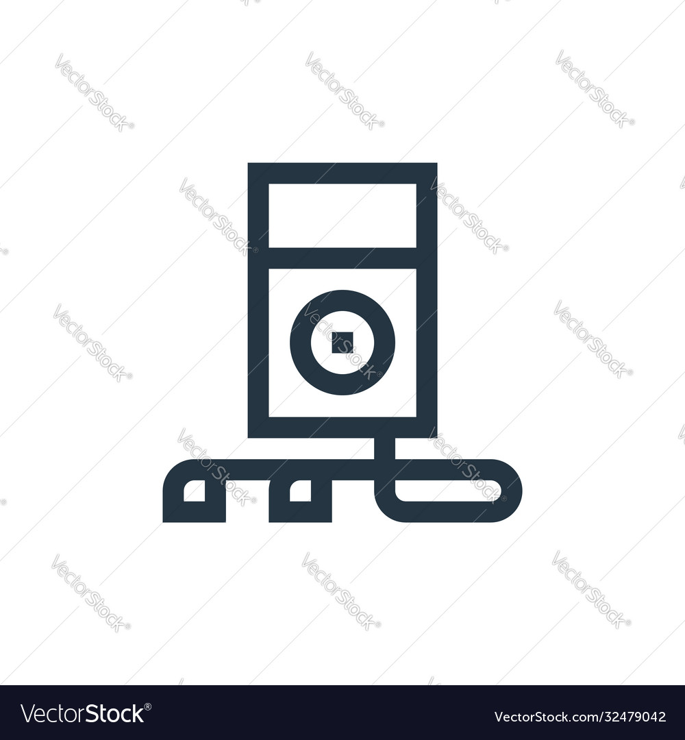 Mp player icon isolated on white background vector image Mp player icon isolated on white background