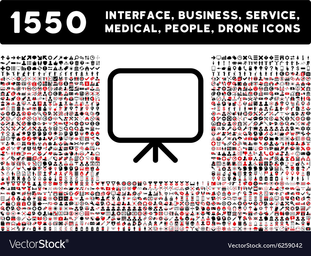 Presentation screen icon and more interface