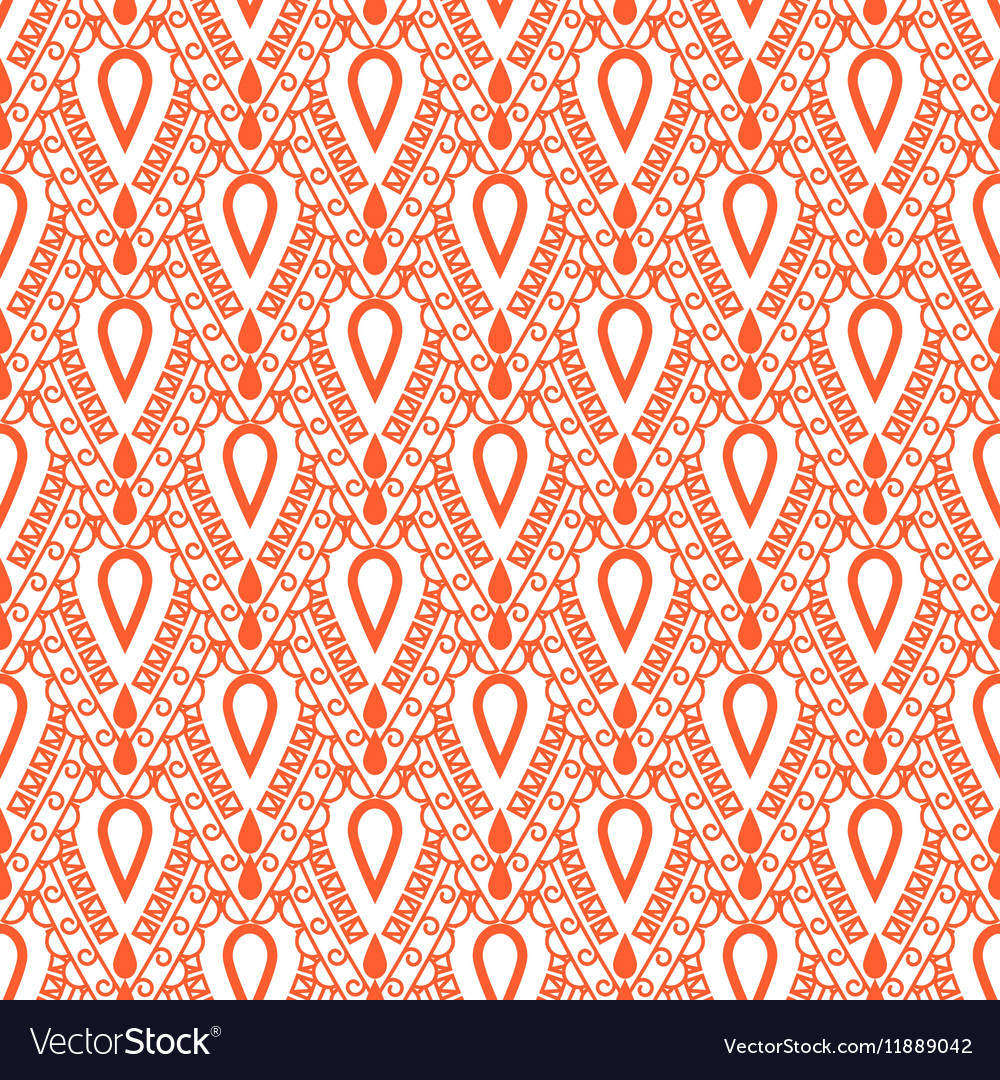 Stylized openwork petal drop pattern