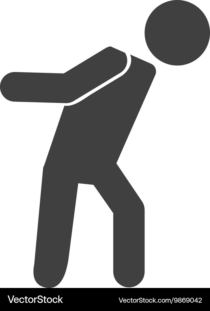 Worker man courier icon Royalty Free Vector Image
