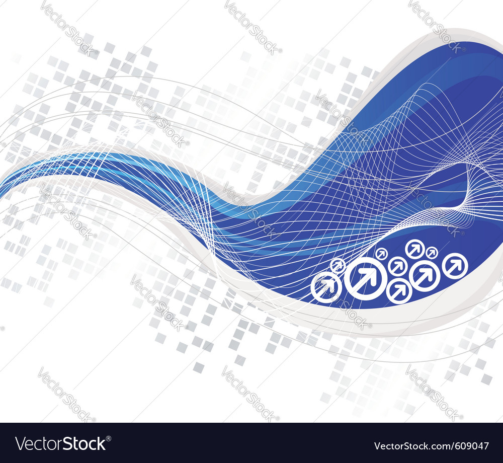 Blue line - high-tech background