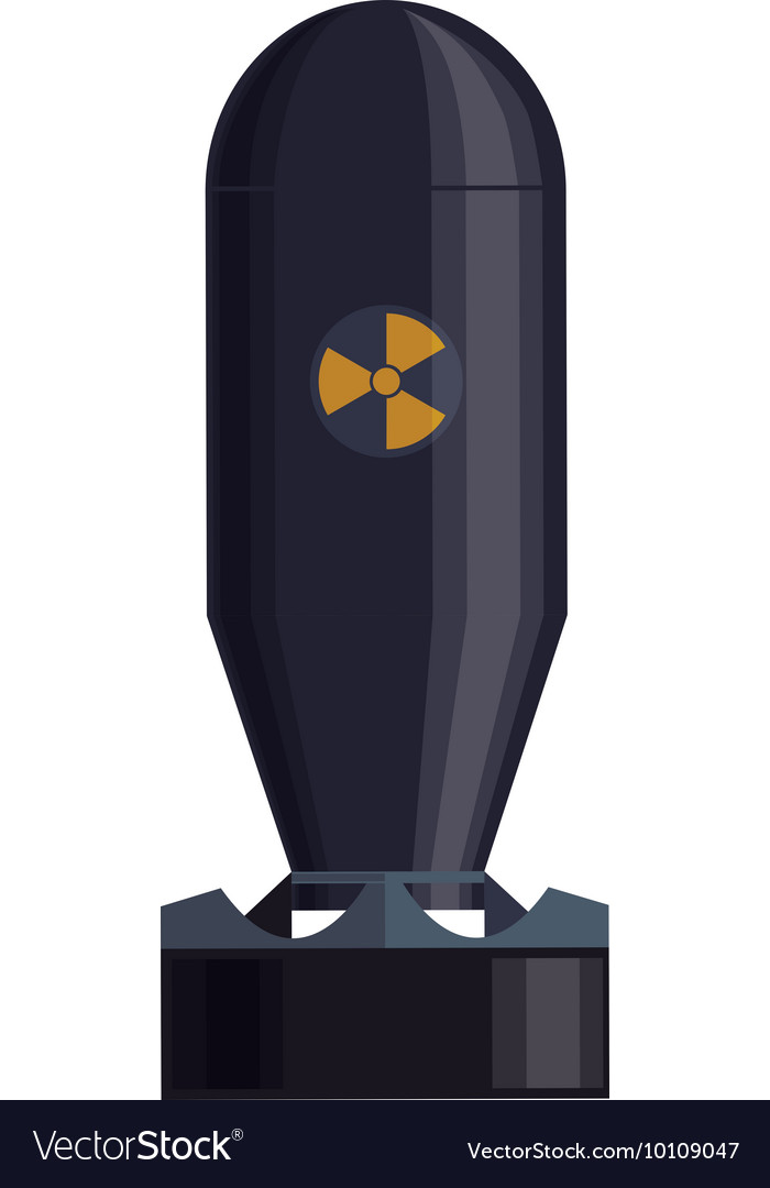 Bomb armed forces military icon graphic Royalty Free Vector