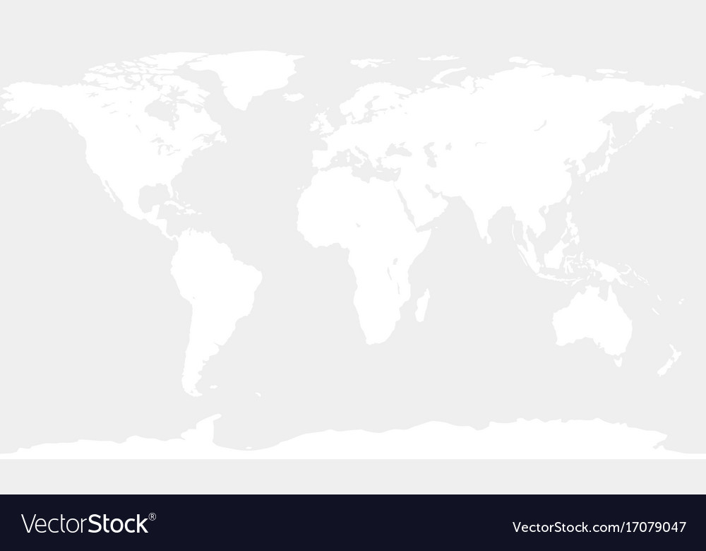 Contour white map Royalty Free Vector Image - VectorStock