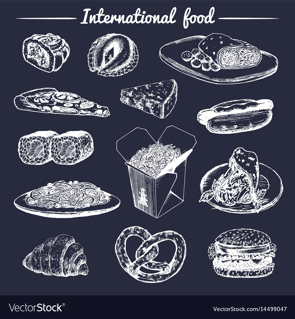 Fusion Food Icons - Diverse Cuisine