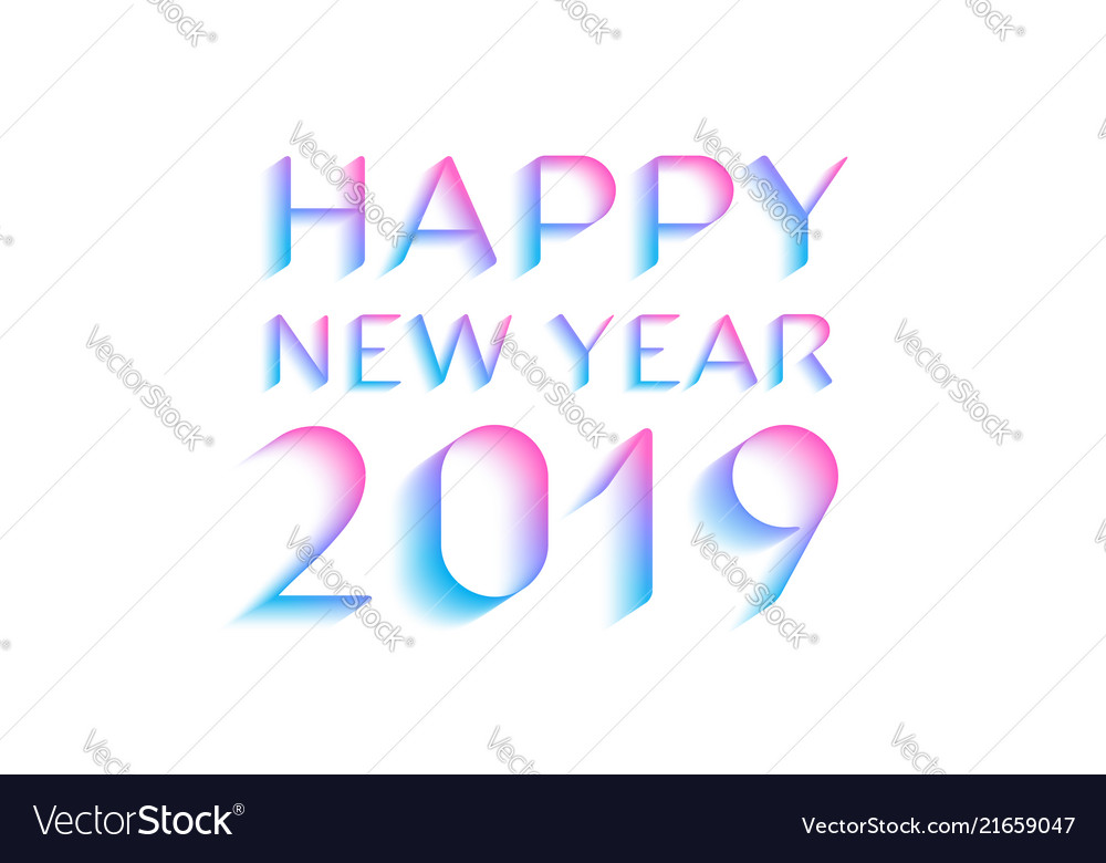 happy new year 2019 greeting card design new year cards design