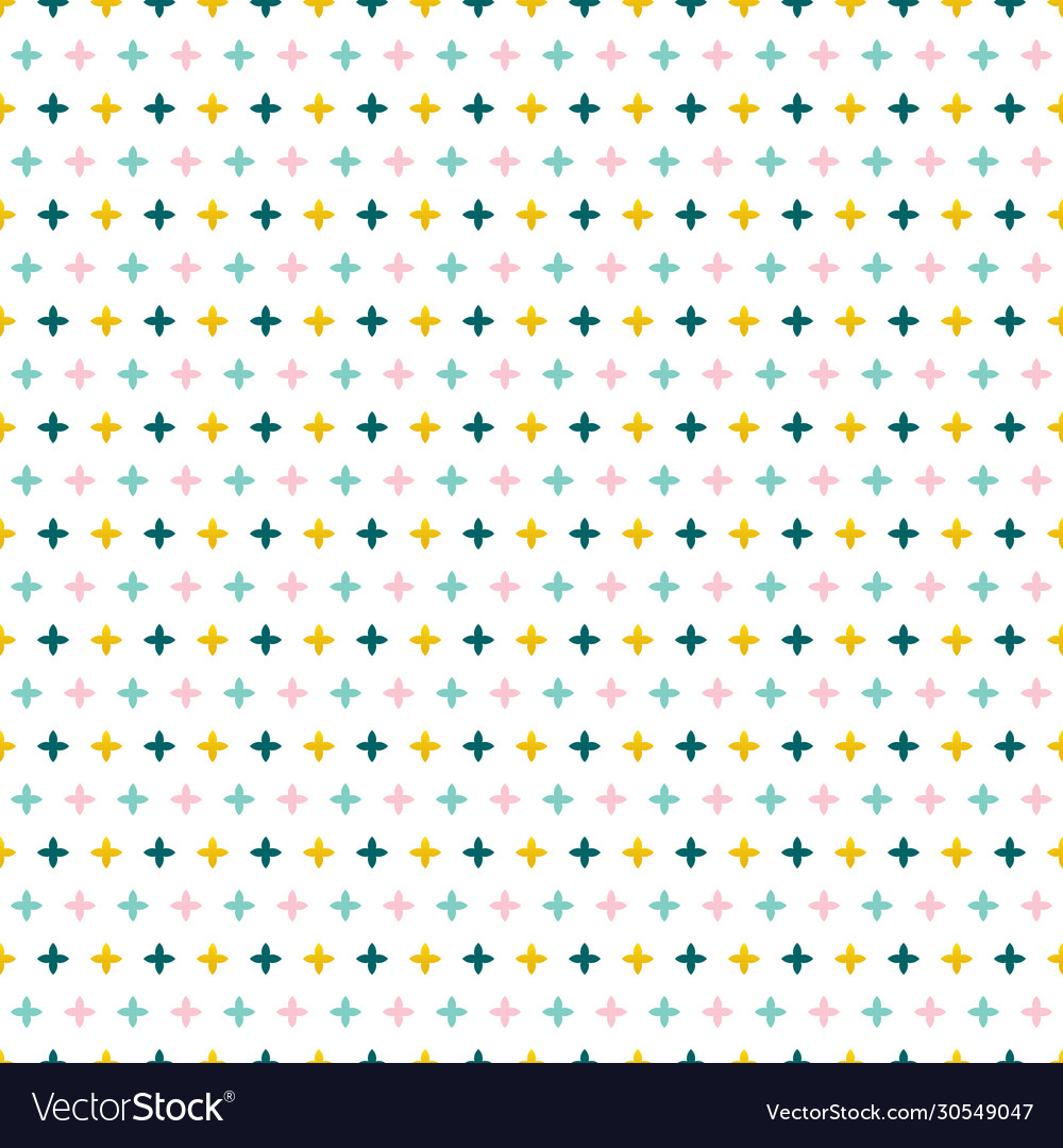 Seamless pattern with abstract sparks crosses vector image Seamless pattern with abstract sparks crosses