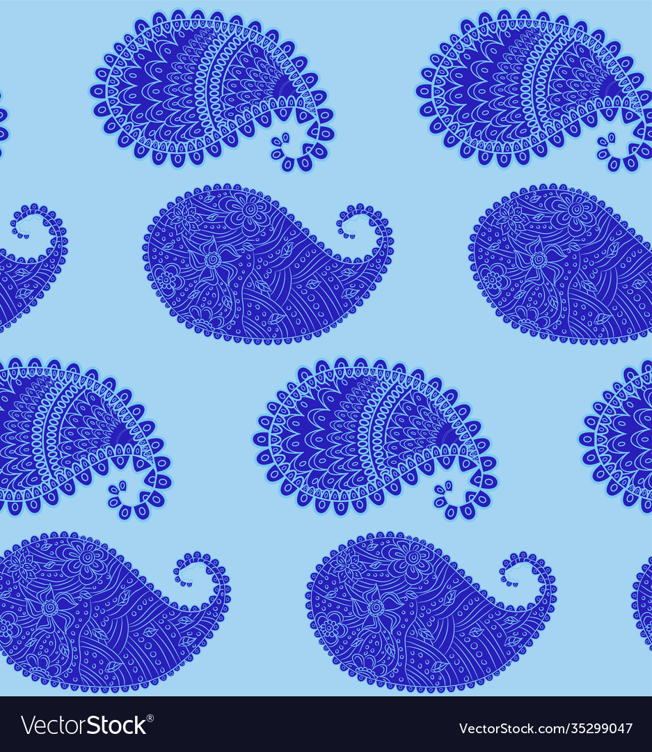 Turkish cucumber pattern in classic style