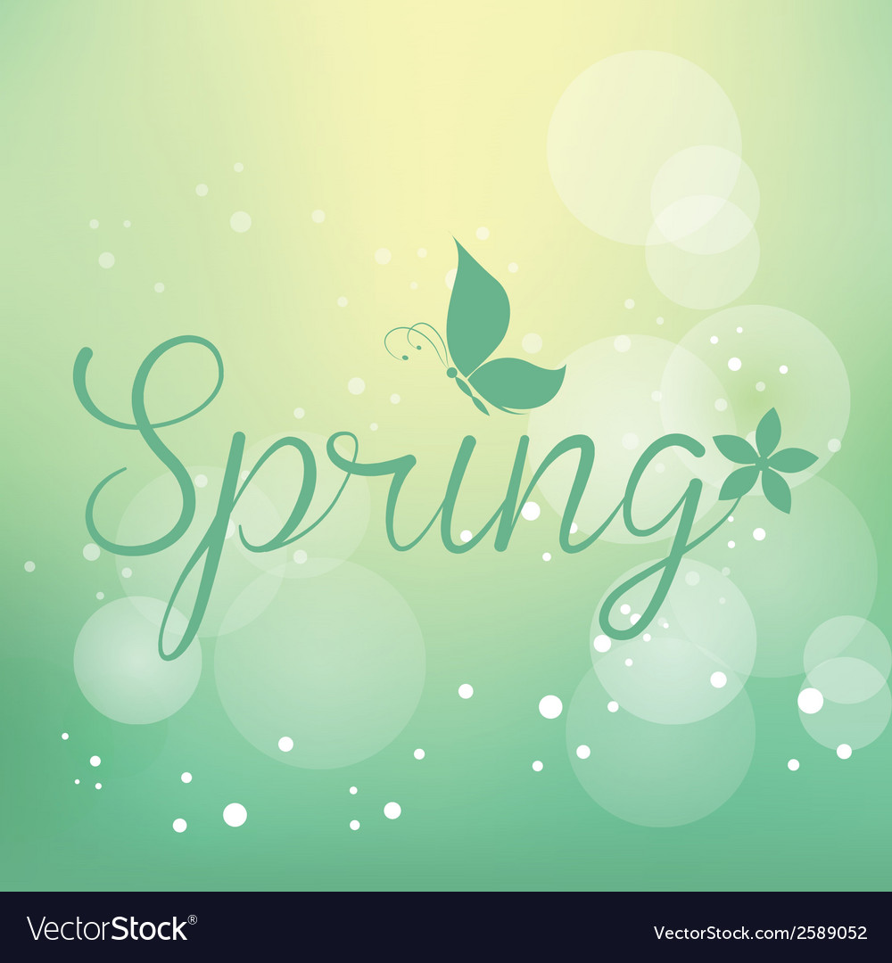 Abstract spring background with some special