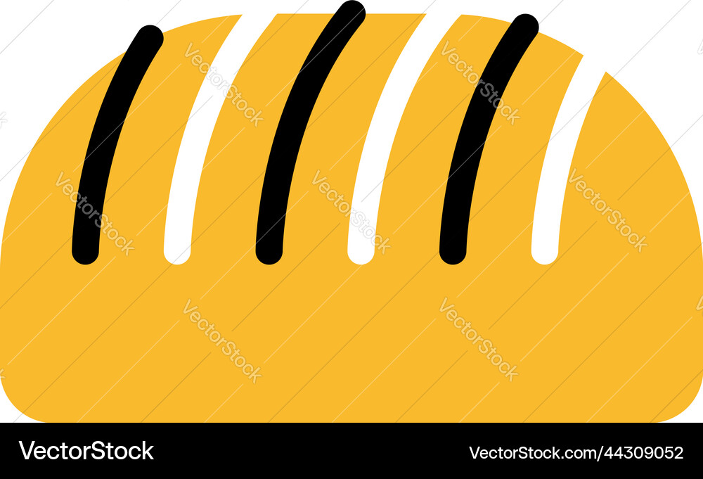Bakery bread on a white background Royalty Free Vector Image