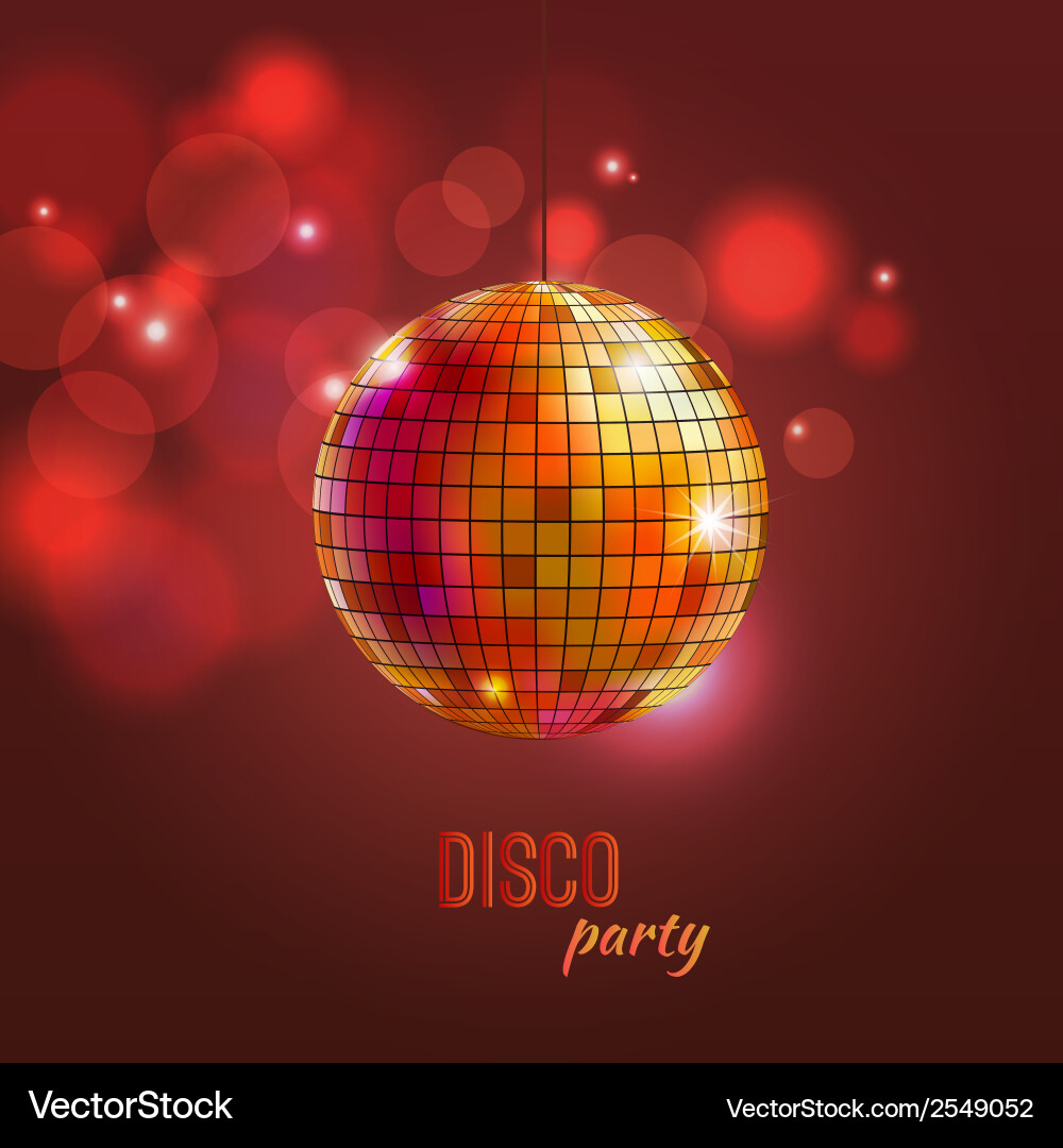 Disco ball Royalty Free Vector Image - VectorStock