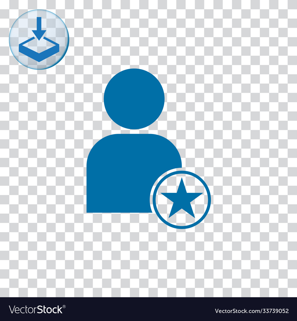 Favorite user icon for web and mobile