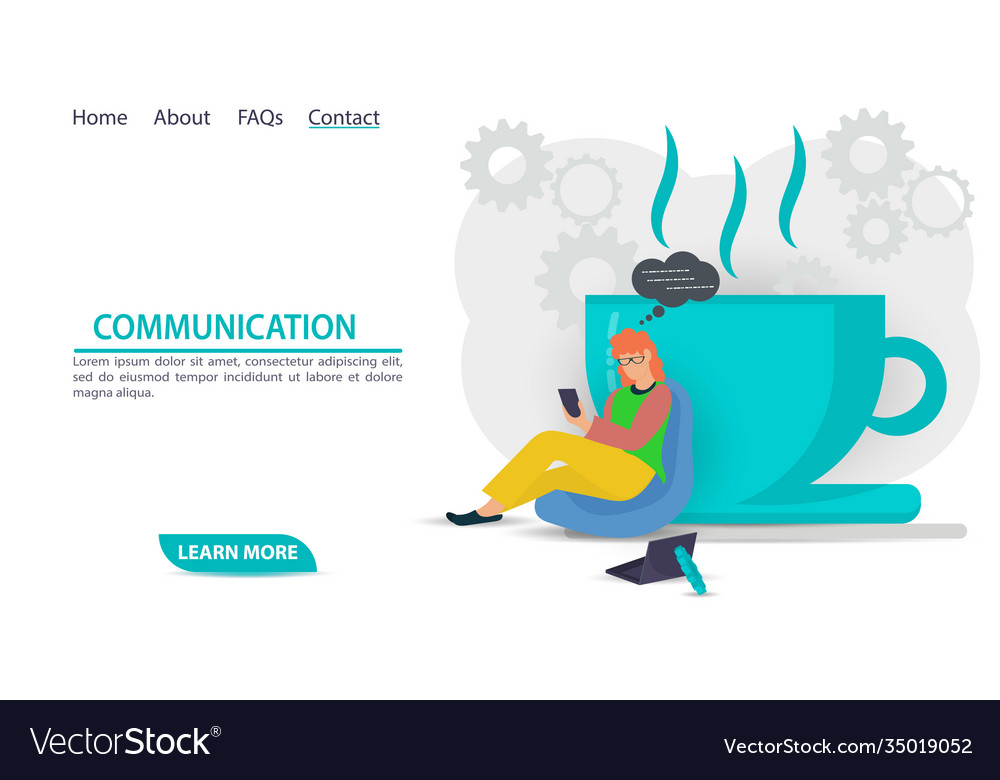 For design web pages and mobile vector image For design web pages and mobile