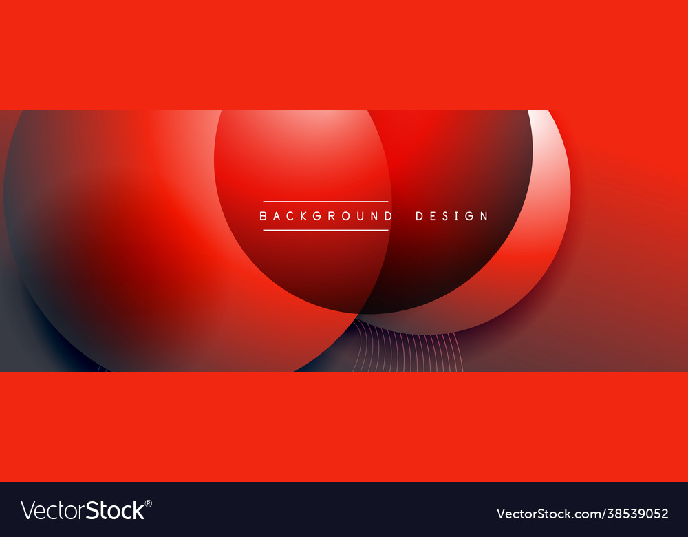 Gradient circles with shadows techno vector image Gradient circles with shadows techno