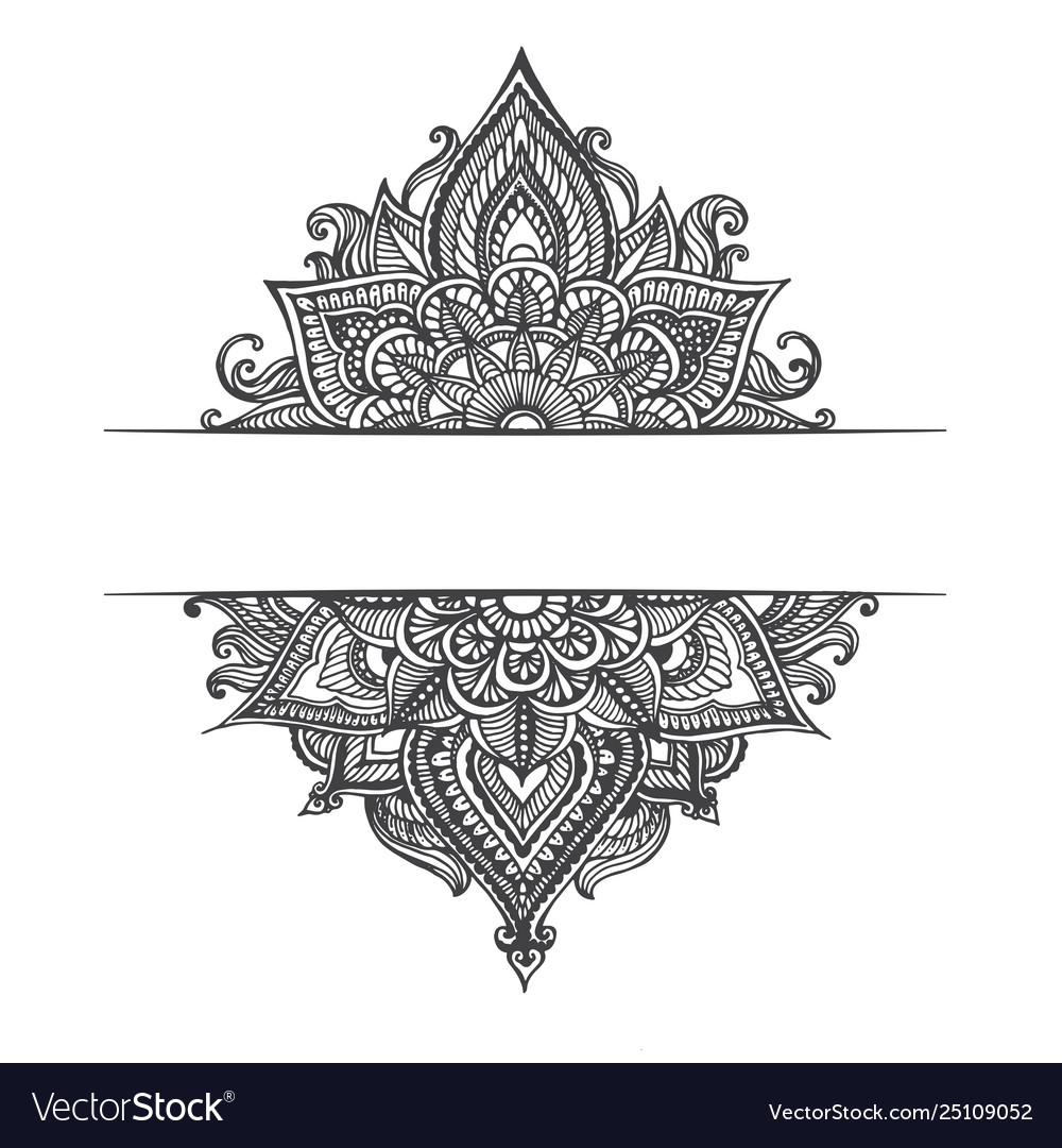 Hand drawn ornamental highly detailed abstract Vector Image